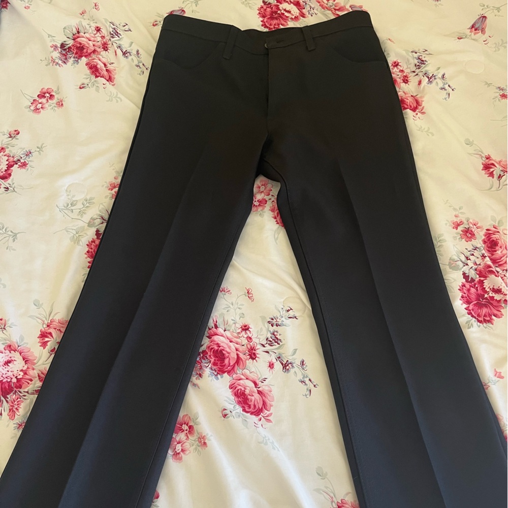 Wrangler Western Cowboy Cut Slim Fit Pants – Black (Mens 34x30)